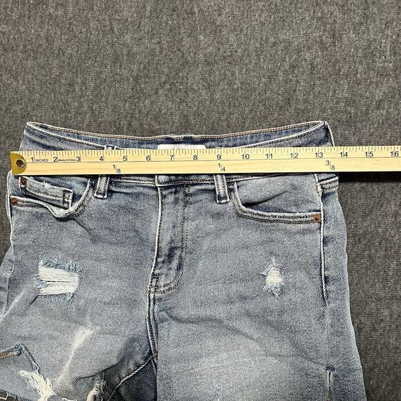 Nectar Premium Denim Jean Shorts, Women’s Size Small, Distressed, 5 Pocket - Picture 5 of 6